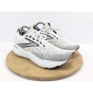 Brooks Glycerin StealthFit 21 White Grey Womens 9 Running Shoes Sneakers